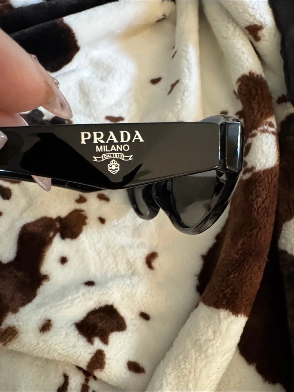 Prada copyBlack Cat-Eye Sunglasses - Women in case